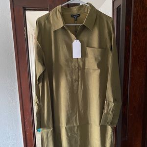 Gently used Universal Standard Rubicon dress in olive